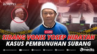 🔴BREAKING NEWS  Terdakwa Kasus Subang Yosep Hidayah Divonis 20 Tahun Penjara [upl. by Ri]