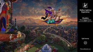 Aladdin by Thomas Kinkade Studios  Gallery Lighting Experience [upl. by Llegna]