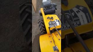 Rototiller modified for ditching [upl. by Ahron]