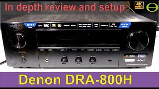 Unboxing setup guide and in depth review of the DENON DRA800H AV stereo amplifier [upl. by Seow969]