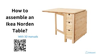 How to assemble an Ikea Norden table [upl. by Anual]