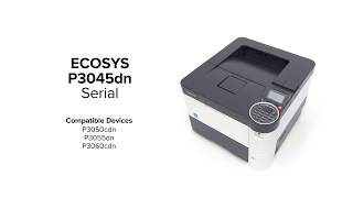 KYOCERA ECOSYS P3045dn Printer – serial number [upl. by Fionnula]