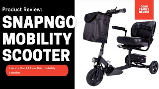 Review of Glion SnapNgo Travel Mobility Scooter [upl. by Etteuqram]