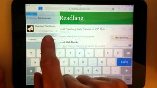 Install Readlang Web Reader on iOS Safari [upl. by Rehttam283]