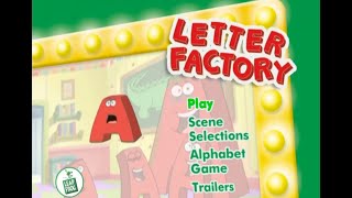 Leapfrog Letter Factory dvd menu and previews [upl. by Hujsak]