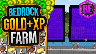 GOLD XP FARM in Minecraft Bedrock 121 MCPEXboxPS4Nintendo Switch [upl. by Tammie261]