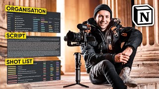 How To PLAN amp ORGANISE Your VIDEOS  Notion Filmmaking Workflow [upl. by Scoter]