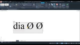 How to write the diameter symbol in AutoCAD [upl. by Id]