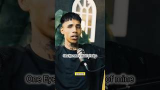 one eye Rapper ka one eye naam kisne rakha 🤔 amanaujla shorts explore [upl. by Llekim]