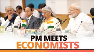 PM Modi chairs a meeting with NITI Aayog officials and economists [upl. by Tremayne]