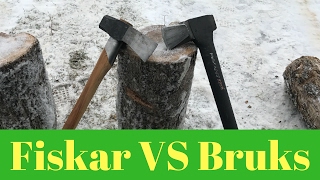 Gransfors Bruks VS Fiskar X27 quotBATTLE OF THE AXESquot [upl. by Ramahs]