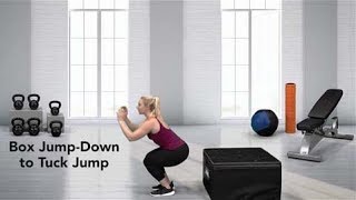 How to do a Box JumpDown to Tuck Jump [upl. by Leeke140]