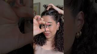 Penteado semi preso meio solto para cabelo cacheado hairstyle curlyhair penteadoscacheados [upl. by Lottie]