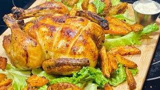 POULET RÔTI AU FOUR ET POMMES DE TERRE CROUSTILLANTES potatoes🍗 🥔 Deli Cuisine [upl. by Aicemak787]