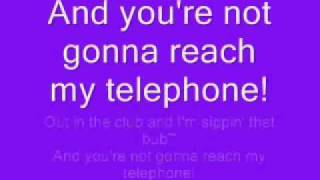 Telephone by Lady gaga ft Beyonce lyrics [upl. by Mundford119]