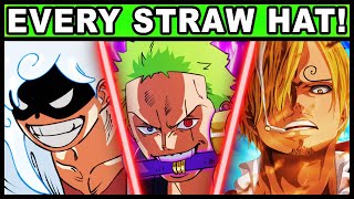 ALL Straw Hat Crew Character Themes IN ORDER [upl. by Natsrik]