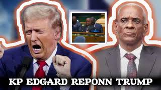 AYITI MAKE YON GWO PWEN NAN ONU PREZIDAN EDGARD LEBLANC FILS REPONN DONALD TRUMP SAN FILTÈ [upl. by Frannie]