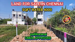 ID NO164 💥LAND FOR SALE in Chennai💥 😍sqft rate 4000😱 realestate chennai [upl. by Ennovehc899]