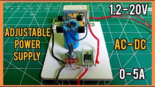 Adjustable Power Supply 1220V 05A  DC Voltage Regulator [upl. by Fablan]