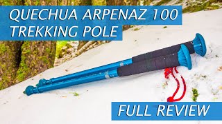 The Cheapest good Quality Decathlon Trekking Pole available  Quechua MT100 Review [upl. by Ellenrahc]