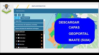 Descargar información geográfica del Geoportal del Ministerio de Ambiente Mapa interactivo SUIA [upl. by Boris634]