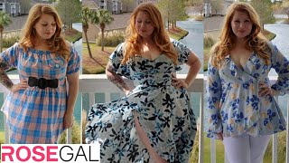 Rosegal Plus Size Spring Haul  March 2023 [upl. by Lezah246]