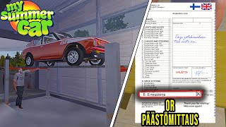 FAILED EMISSIONS  INSPECTION AND CHANGE FROM RALLY PARTS  My Summer Car Story 104  Radex [upl. by Halika]