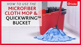 How To Use The Microfiber Cloth Mop amp QuickWring™ Bucket [upl. by Giguere]