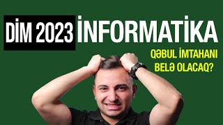 DİM 2023 İNFORMATİKA Testlərin İzahı [upl. by Aihsoem]