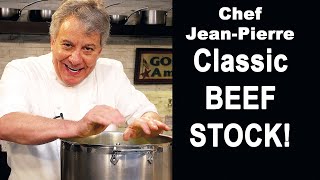 Classic and Essential Beef Stock  Chef JeanPierre [upl. by Ronnie118]