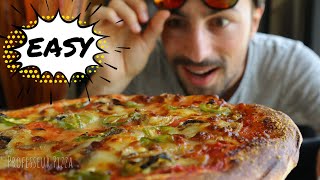 PIZZA LA PLUS FACILE DU MONDE 😲 Pizza Maison Moelleuse  Professeur Pizza [upl. by Swerdna]