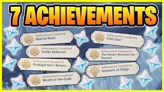 Dragonspine Hidden Secret Achievements Check if you got all of them  Genshin Impact [upl. by Silas]