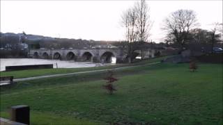 Storm Frank  River Dee flooding the Bridge of Dee [upl. by Sophey]