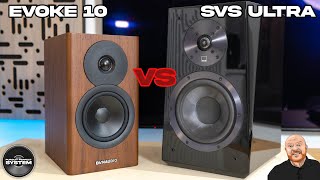 DynAudio Evoke 10 vs SVS ULTRA Bookshelf Speaker SOUND DEMO COMPARISON [upl. by Melli]