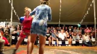 Four women fighting  exciting tent fighting fightclub in Outback Australia [upl. by Hairam]