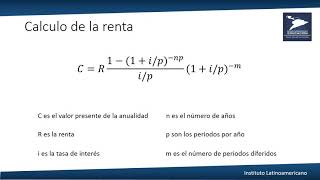 Matemáticas financieras  Anualidades diferidas [upl. by Hseyaj]