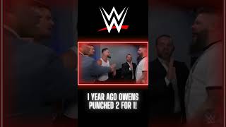 1 Year Ago  Owens did the DOUBLE PUNCH WWE shorts [upl. by Eenimod]