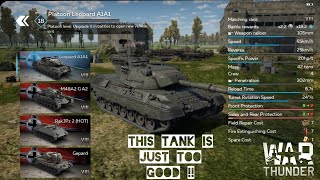 War Thunder Mobile Leopard A1a1 one of the best tanks in the game [upl. by Nej]