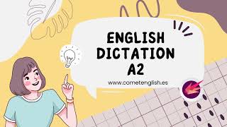 English Dictation A2 ✦ Dictation 1 ✦ Dictado en inglés [upl. by Blanche]