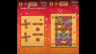 Wood Nuts amp Bolts Puzzle  Level 40 [upl. by Sagerman667]