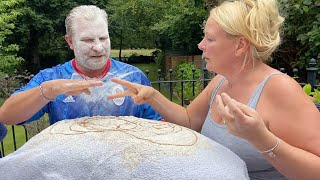 Husband And Wife Play Rock Paper Scissors With Flour [upl. by Gael482]