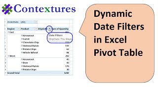 Select Dynamic Date Range in Pivot Table Filter [upl. by Gris]