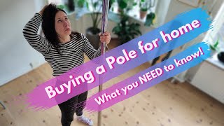 Buying a Pole Dancing Pole for home  WHAT YOU NEED TO KNOW [upl. by Frame]