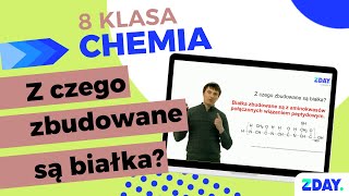 Budowa białka  Chemia 8 klasa [upl. by Ellery838]