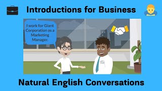 Business English Introductions [upl. by Aldercy]