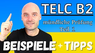 TELC B2 mündliche Prüfung Teil 1  6 WICHTIGE Tipps  Beispiel [upl. by Martie]