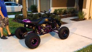 Completely custom MX YFZ450 Purple and Black Tons of big br [upl. by Admama]