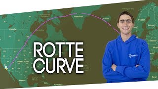 Perché le rotte aeree sono curve [upl. by Rollet621]