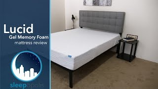 Lucid Gel Memory Foam Mattress Review UPDATED [upl. by Ttergram]