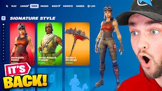 RENEGADE RAIDER is BACK in the Fortnite Item Shop RIGHT NOW [upl. by Tsui]